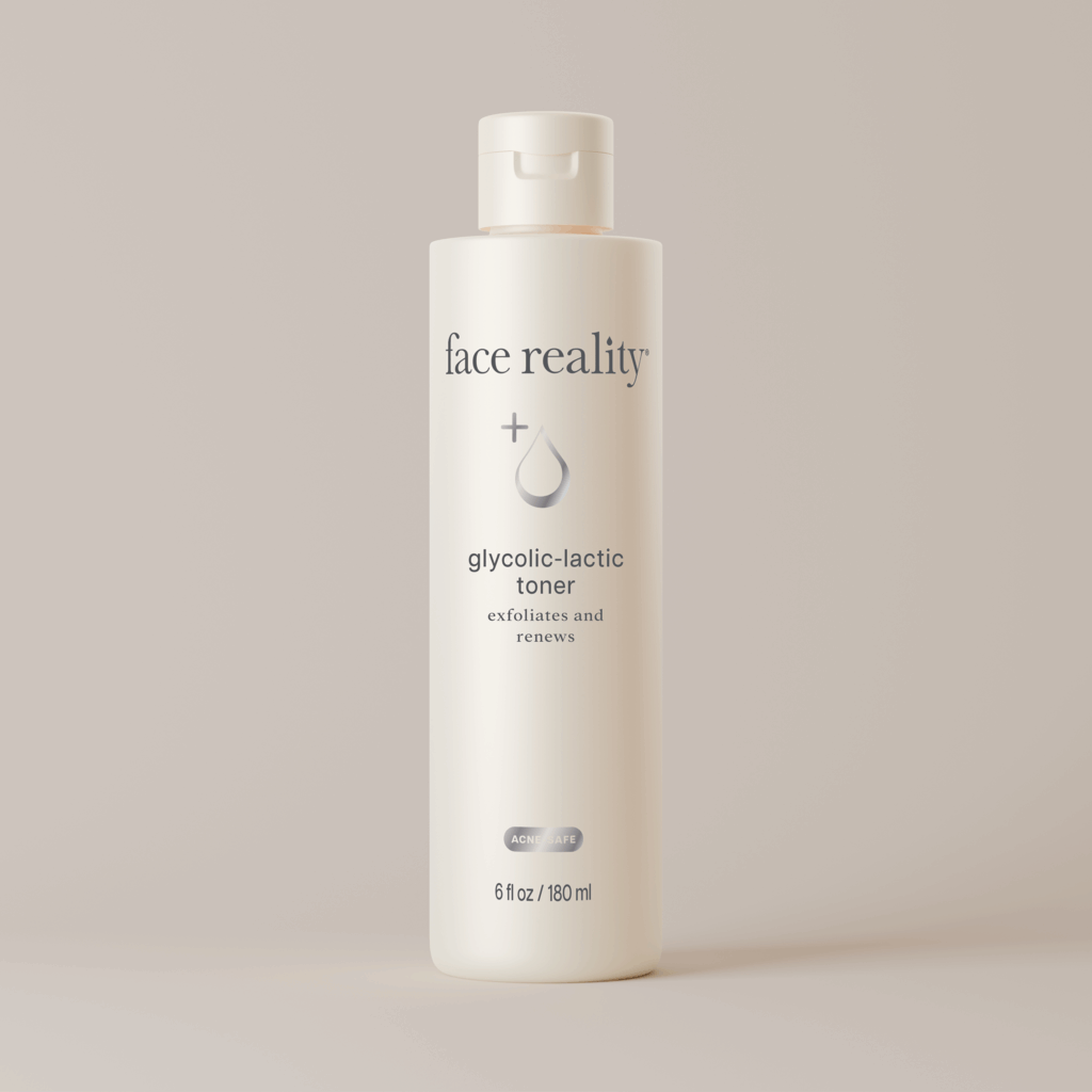 glycolic lactic toner face reality skincare