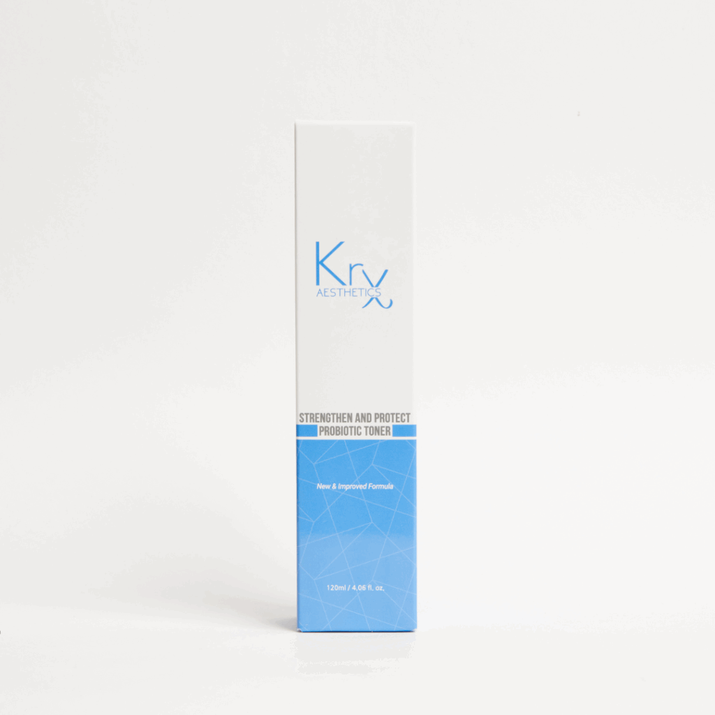 krx strengthen + protect probiotic face toner by kin aesthetics