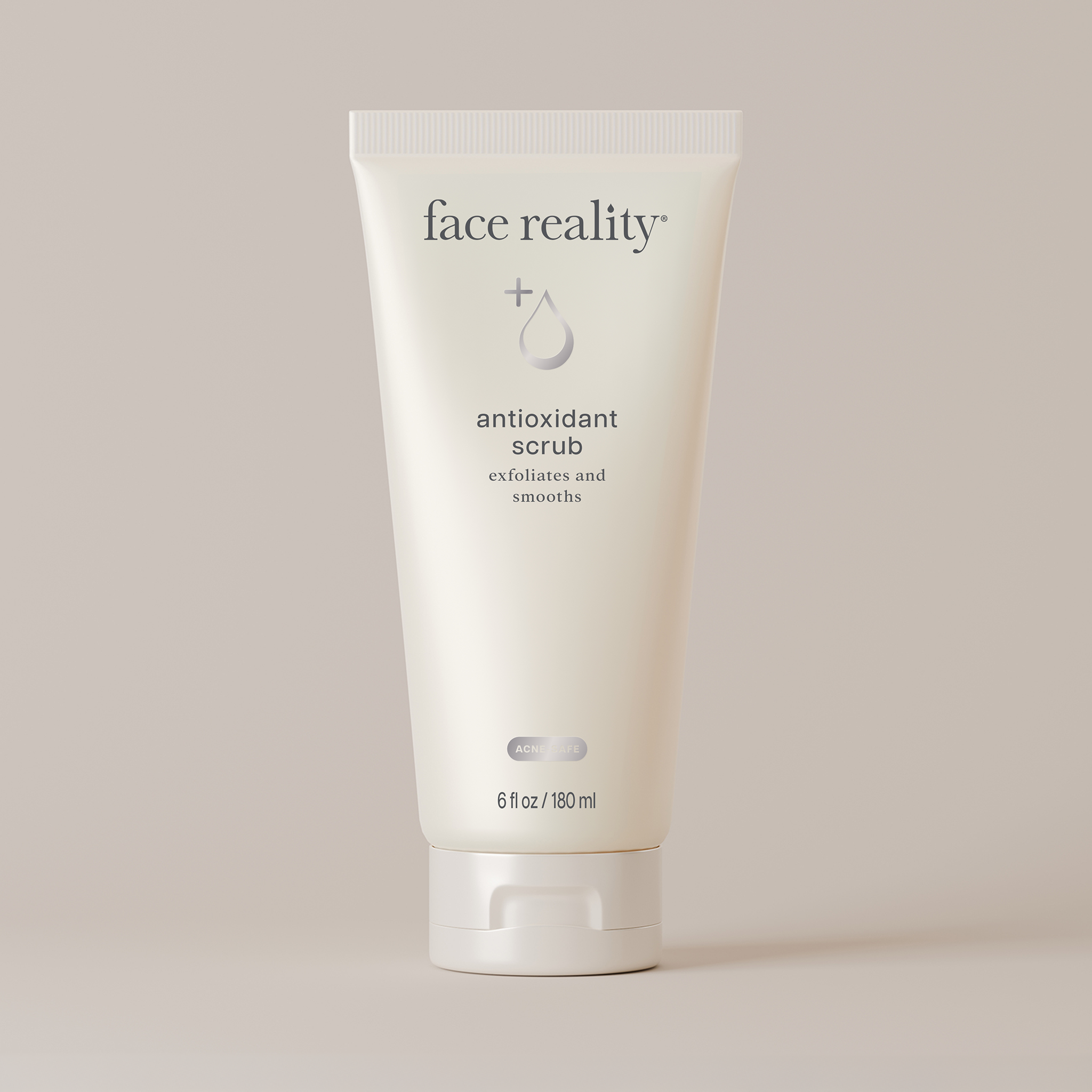tube of face reality antioxidant scrub on a light background